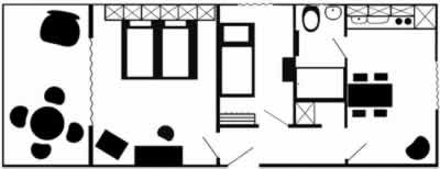 Grundriss der Ferienwohnung - Klicken für vergrößerte Ansicht